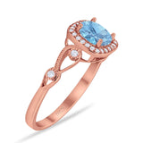 Art Deco Round Natural Stone Ring