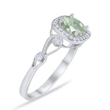 Art Deco Round Natural Stone Ring