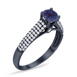 Vintage Style Round Natural Stone Ring