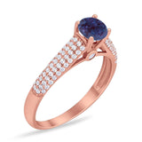 Vintage Style Round Natural Stone Ring