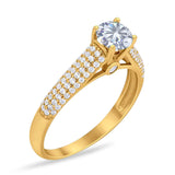 Vintage Style Round Natural Stone Ring