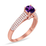 Vintage Style Round Natural Stone Ring