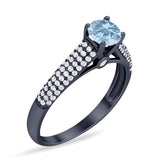 Vintage Style Round Natural Stone Ring