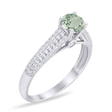 Vintage Style Round Natural Stone Ring