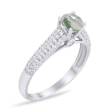 Vintage Style Round Natural Stone Ring