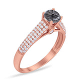 Vintage Style Round Natural Stone Ring