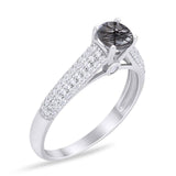 Vintage Style Round Natural Stone Ring