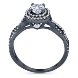 Art Deco Round Natural Stone Twisted Ring