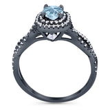 Art Deco Round Natural Stone Twisted Ring