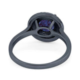 Vintage Style Round Natural Stone Ring