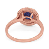 Vintage Style Round Natural Stone Ring