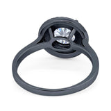 Vintage Style Round Natural Stone Ring