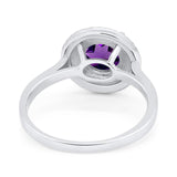 Vintage Style Round Natural Stone Ring