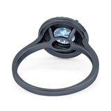 Vintage Style Round Natural Stone Ring