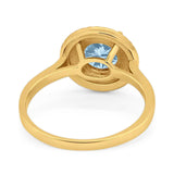 Vintage Style Round Natural Stone Ring