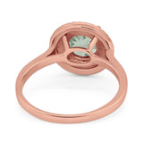 Vintage Style Round Natural Stone Ring