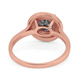 Vintage Style Round Natural Stone Ring