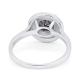 Vintage Style Round Natural Stone Ring