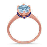 Art Deco Round Natural Stone Halo Ring
