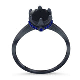 Art Deco Round Natural Stone Halo Ring