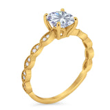 Vintage Style Round Natural Stone Ring