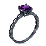 Vintage Style Round Natural Stone Ring