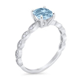 Vintage Style Round Natural Stone Ring