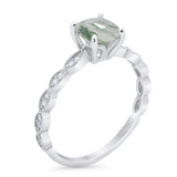 Vintage Style Round Natural Stone Ring