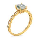 Vintage Style Round Natural Stone Ring