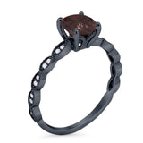 Vintage Style Round Natural Stone Ring