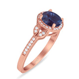 Art Deco Ring Round Natural Stone Beaded Ring