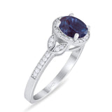 Art Deco Ring Round Natural Stone Beaded Ring