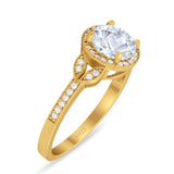 Art Deco Ring Round Natural Stone Beaded Ring