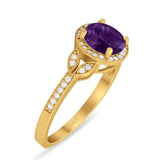 Art Deco Ring Round Natural Stone Beaded Ring