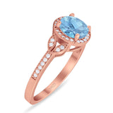 Art Deco Ring Round Natural Stone Beaded Ring