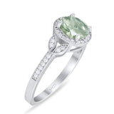 Art Deco Ring Round Natural Stone Beaded Ring