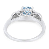 Art Deco Round Natural Stone Leaf Style Ring