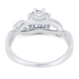 Art Deco Round Natural Stone Beaded Ring