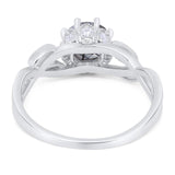 Art Deco Round Natural Stone Beaded Ring