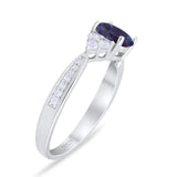 Vintage Style Round Natural Stone Ring