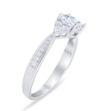 Vintage Style Round Natural Stone Ring