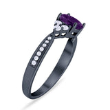 Vintage Style Round Natural Stone Ring