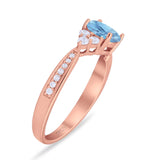 Vintage Style Round Natural Stone Ring