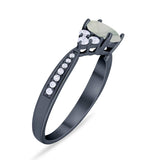 Vintage Style Round Natural Stone Ring