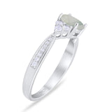 Vintage Style Round Natural Stone Ring