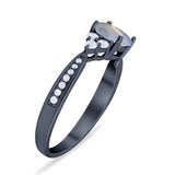 Vintage Style Round Natural Stone Ring