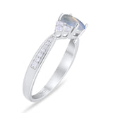 Vintage Style Round Natural Stone Ring