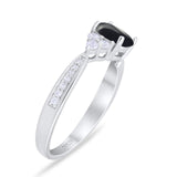 Vintage Style Round Natural Stone Ring