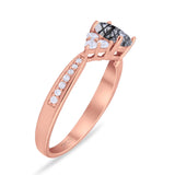 Vintage Style Round Natural Stone Ring