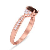 Vintage Style Round Natural Stone Ring